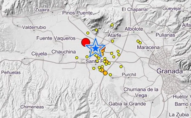 El enjambre sísmico al que se enfrenta Granada: más de 30 temblores en 24 horas