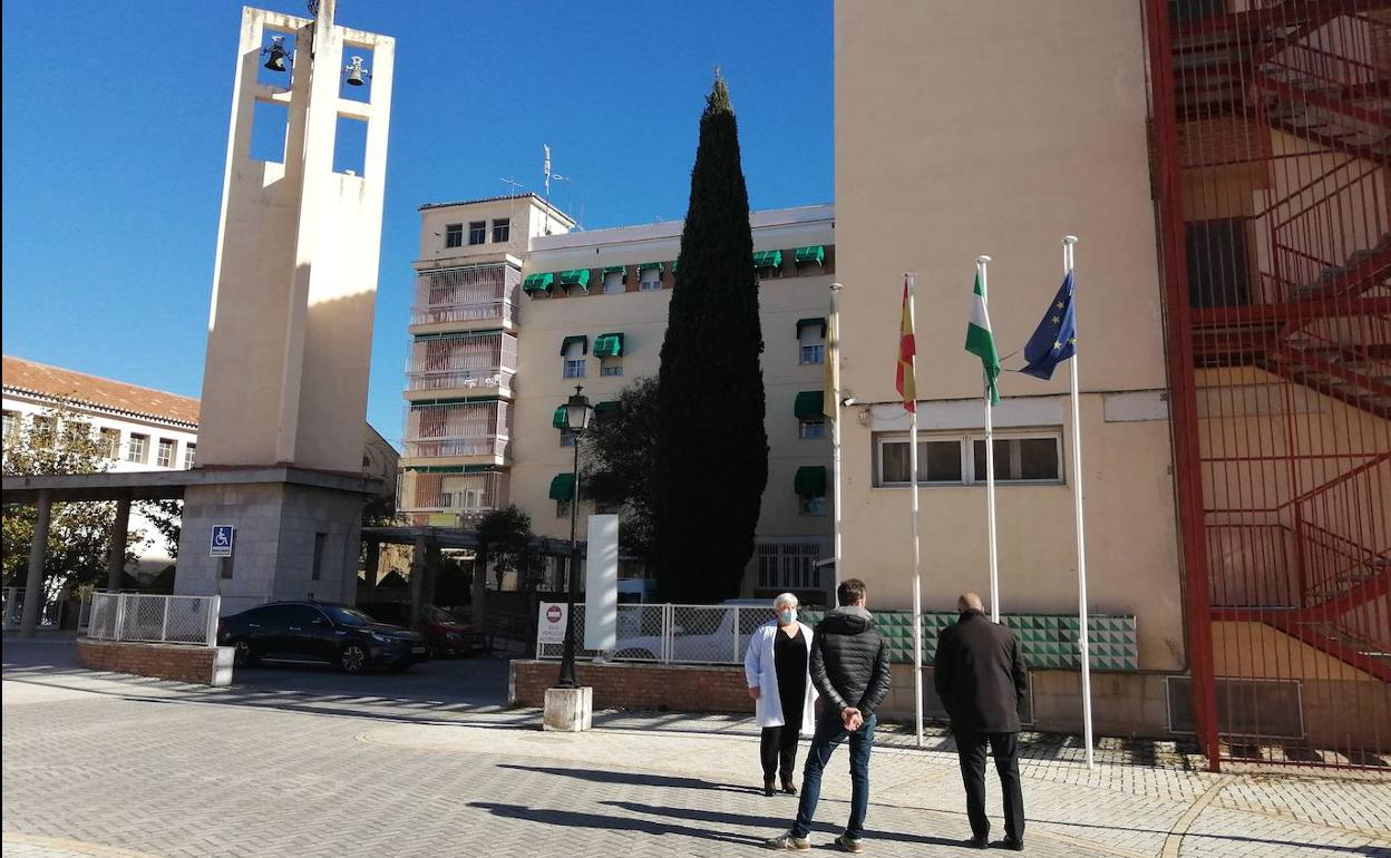 Residencia La Milagrosa de Armilla, el día en que se comenzó la vacunación de los usuarios. 