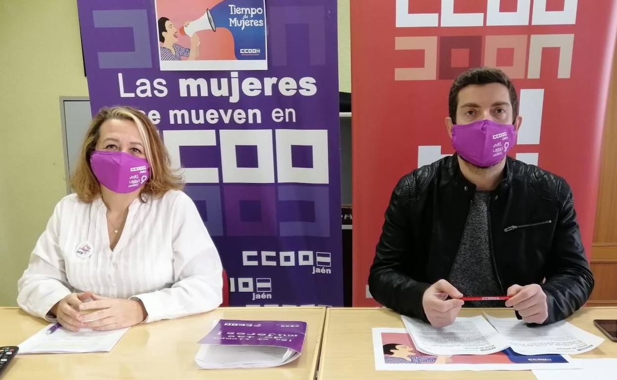 María del Mar Torres y Francisco Cantero durante la presentación del informe.
