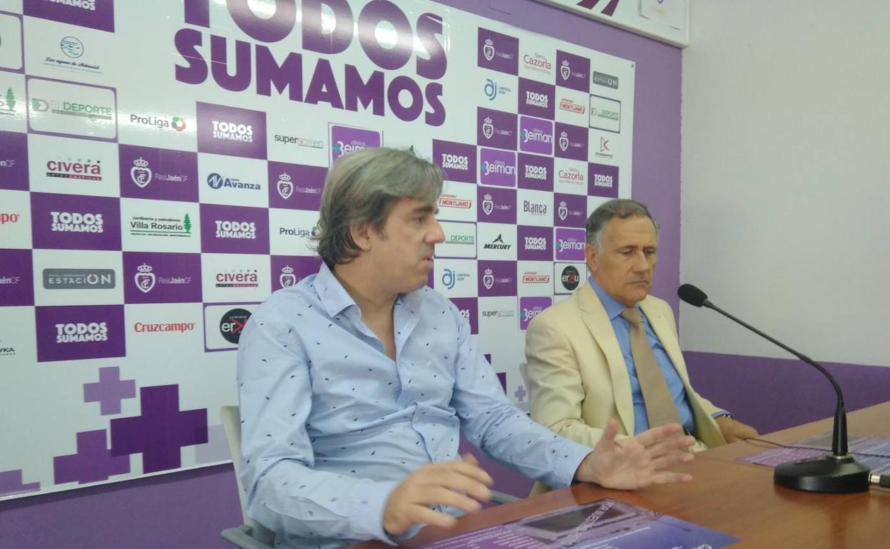 Andrés Rodríguez y Tomás Membrado, en la época en la que los dos estaban en el club blanco. 