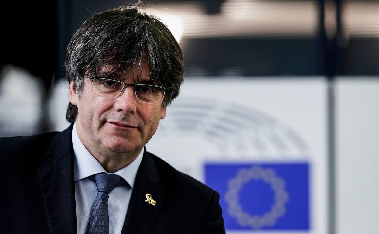 Carles Puigdemont, en el Parlamento Europeo.