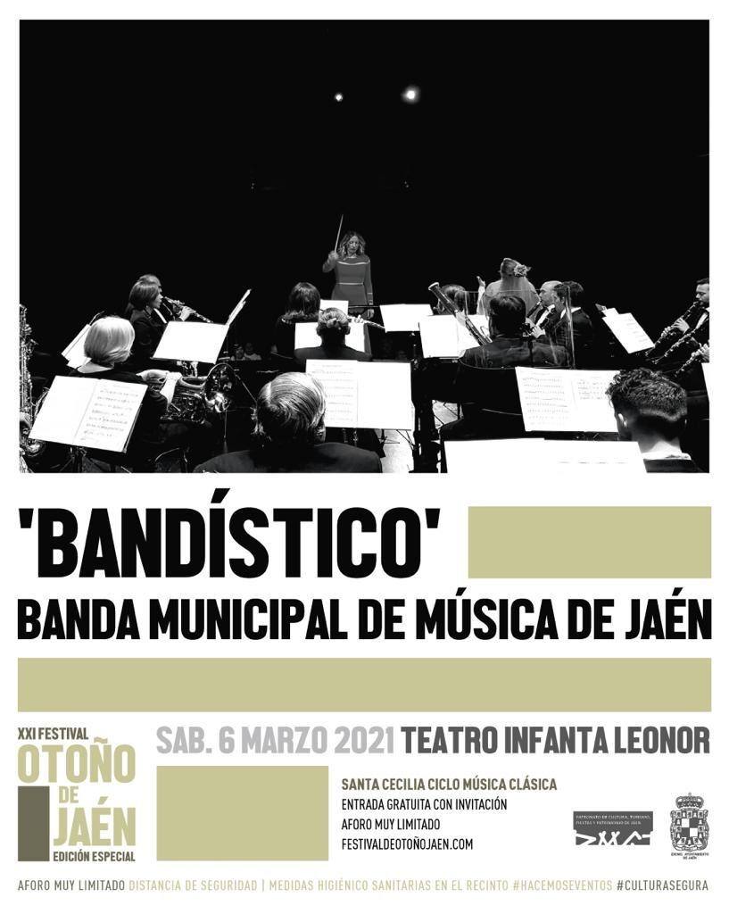 Foto del concierto de la Banda Municipal de Música, que ilustra el cartel de la promoción. 