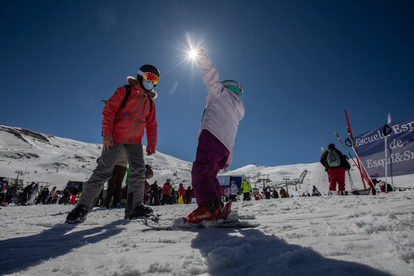 La ocupación hotelera en la estación de esquí se queda bajo mínimos entre semana en un 15% y el sábado y el domingo llega hasta un 30%