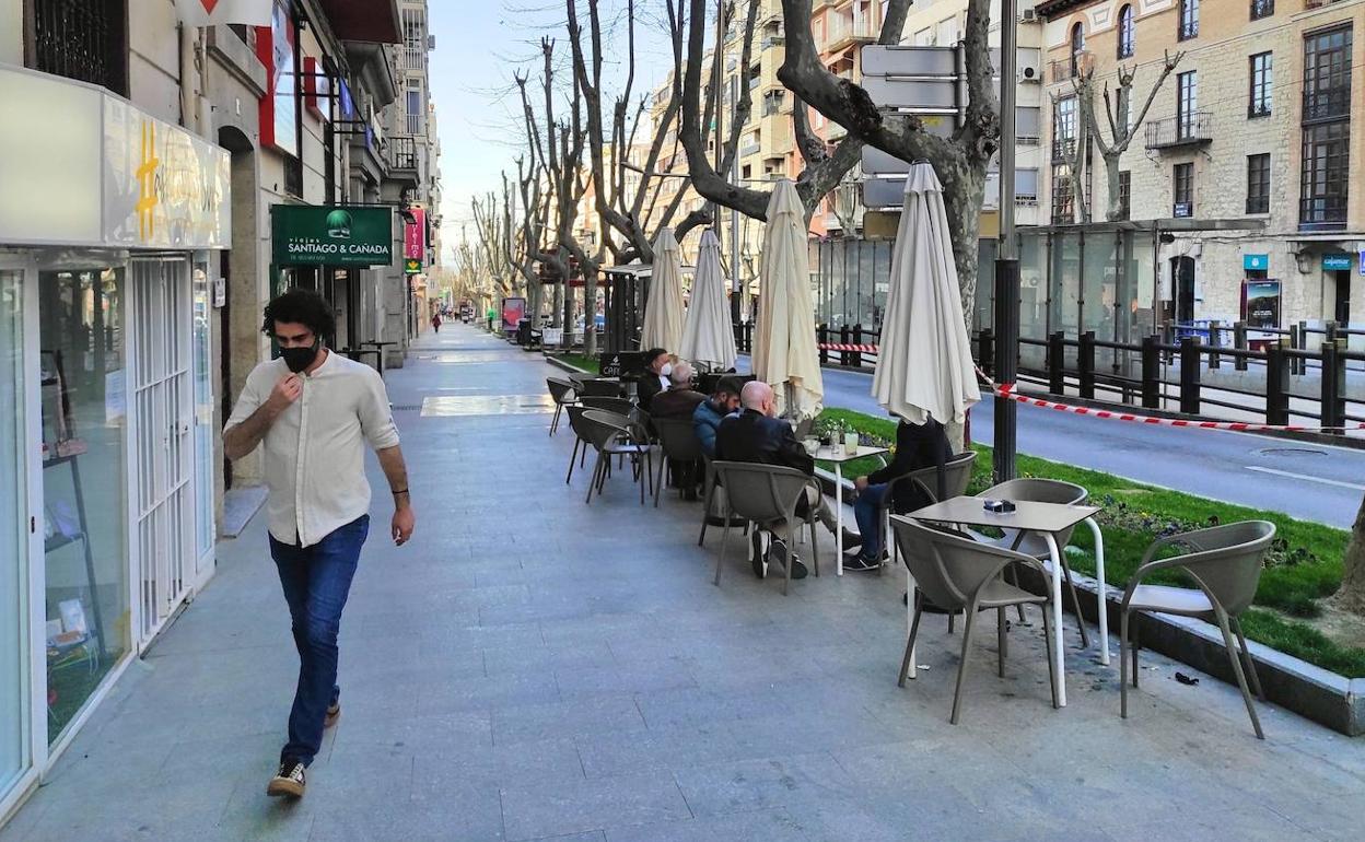 Paseo de la Estación en la capital. 