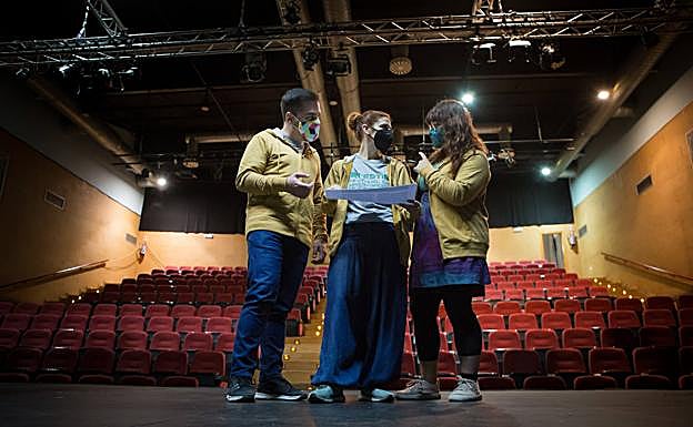 Planificando este miércoles sobre el escenario. 