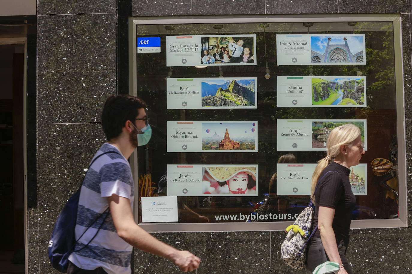 Una agencia de viajes durante los meses de confinamiento. 