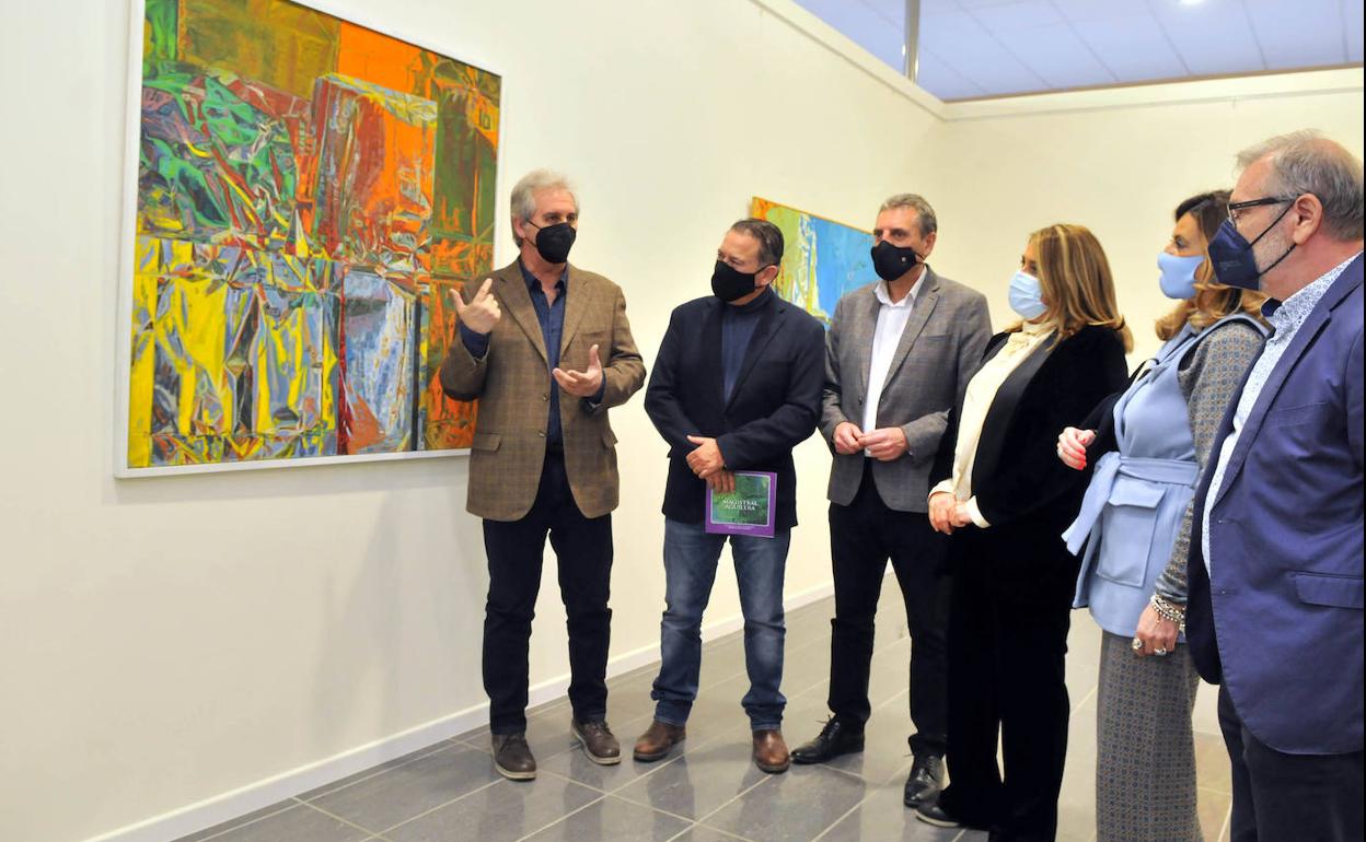 Inauguración de la exposición pictórica 'Magistral Aguilera', en el espacio de arte de Gourmet Cazorla. 