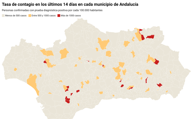 Consulta todas las restricciones que habrá en cada uno de los 778 municipios de Andalucía desde este viernes