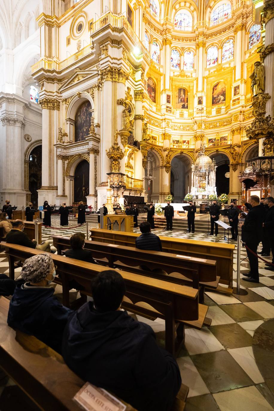 Un momento del concierto ayer en la catedral de Granada. 