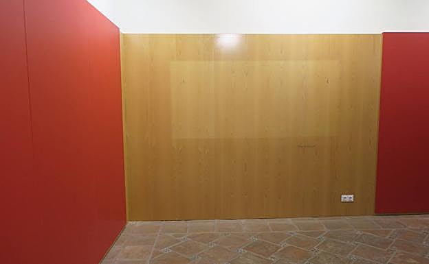 El espacio que ocupaba el cuadro de Isidoro Marín, y donde se colocará 'Desnudo de mujer'.