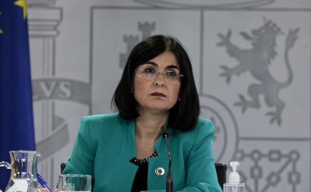 La ministra de Sanidad, Carolina Darias. 