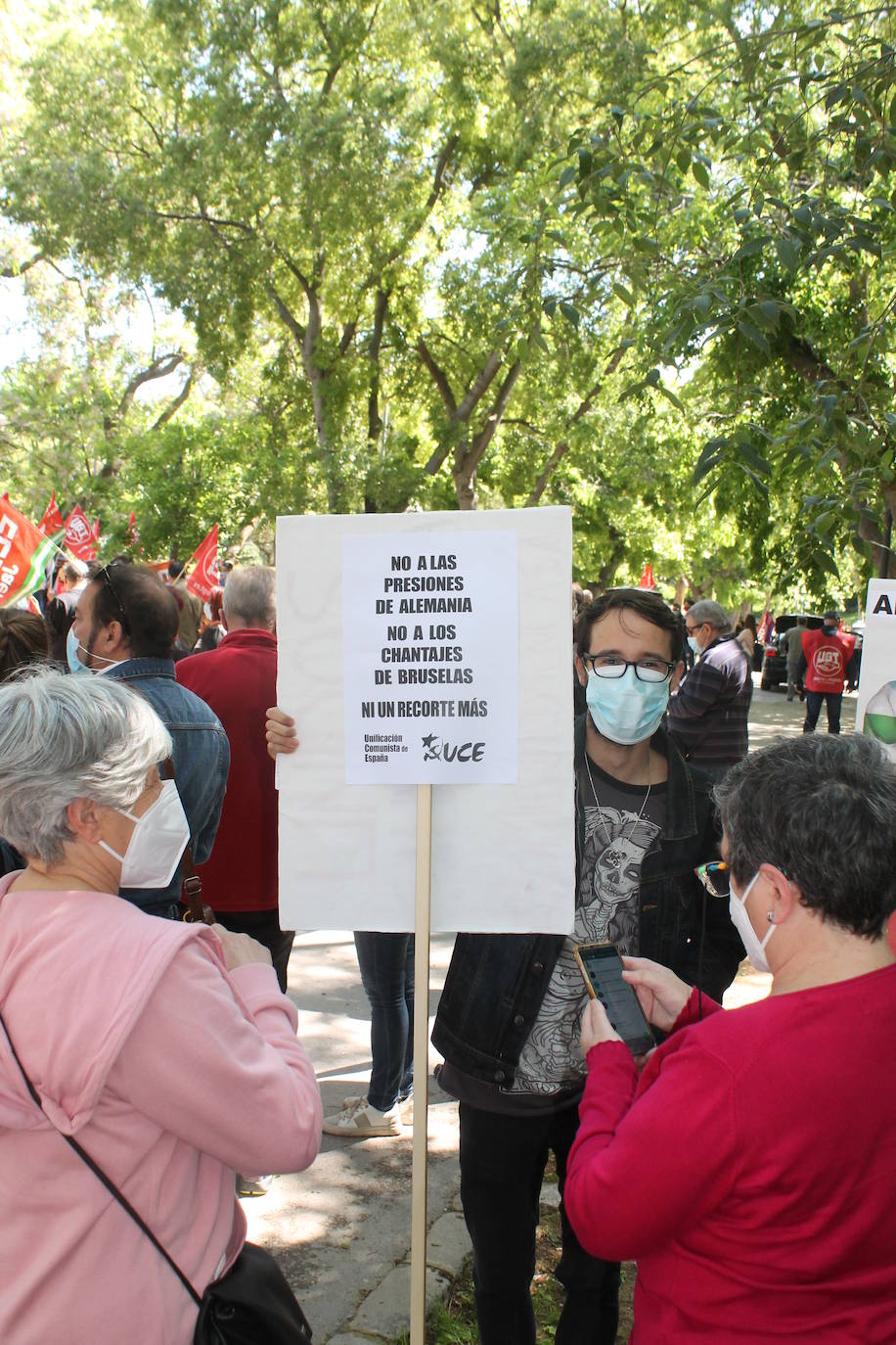 Manifestación en Jaén capital por el Día del Trabajo
