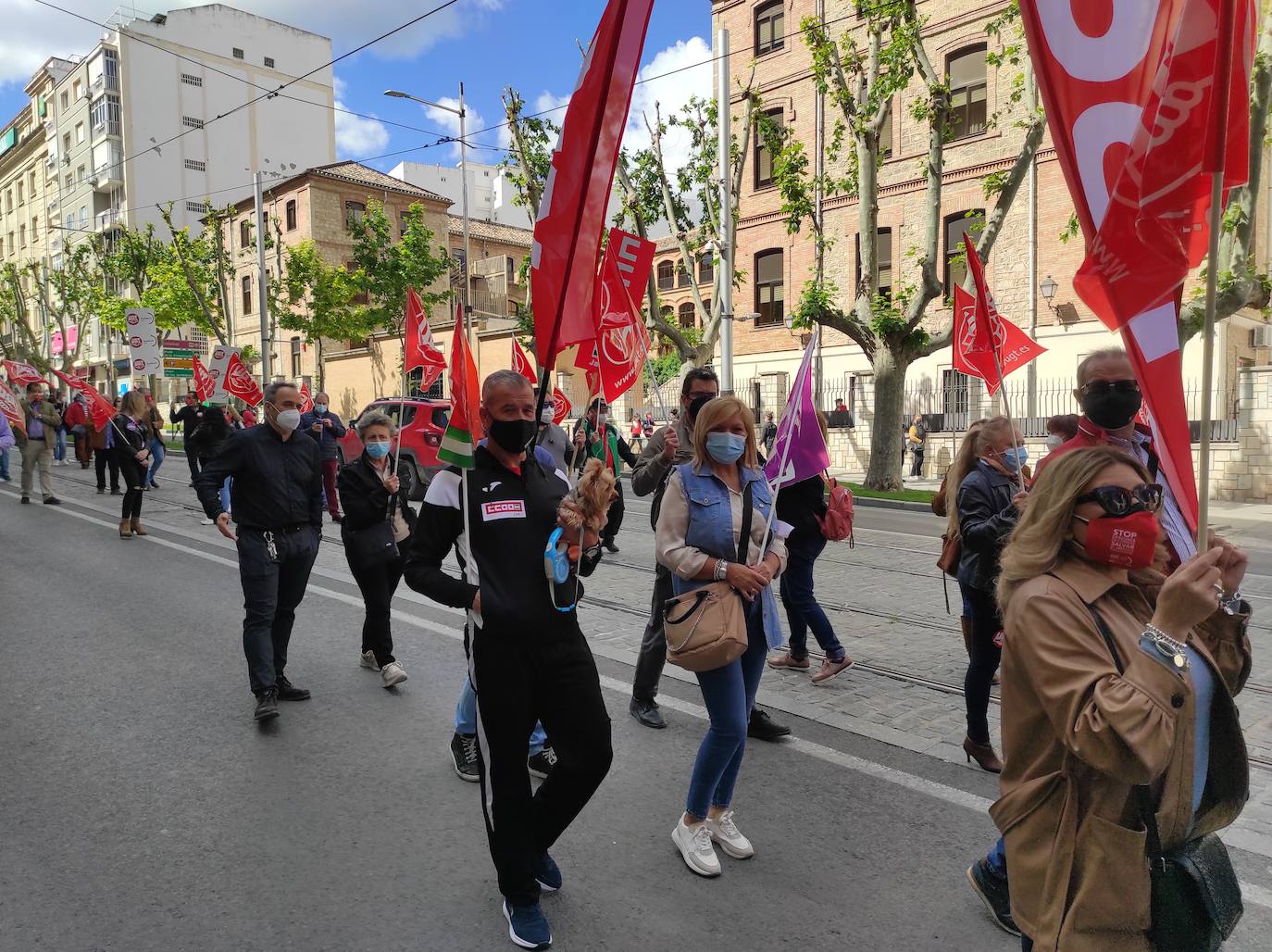 Manifestación en Jaén capital por el Día del Trabajo