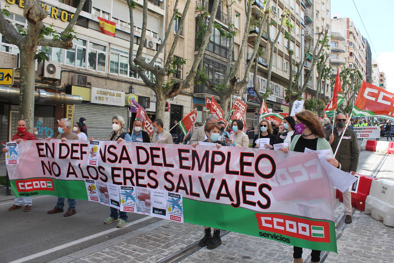 Manifestación en Jaén capital por el Día del Trabajo