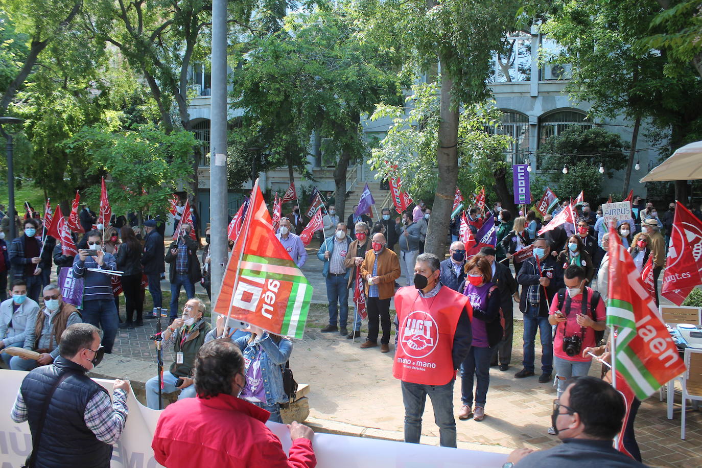 Manifestación en Jaén capital por el Día del Trabajo