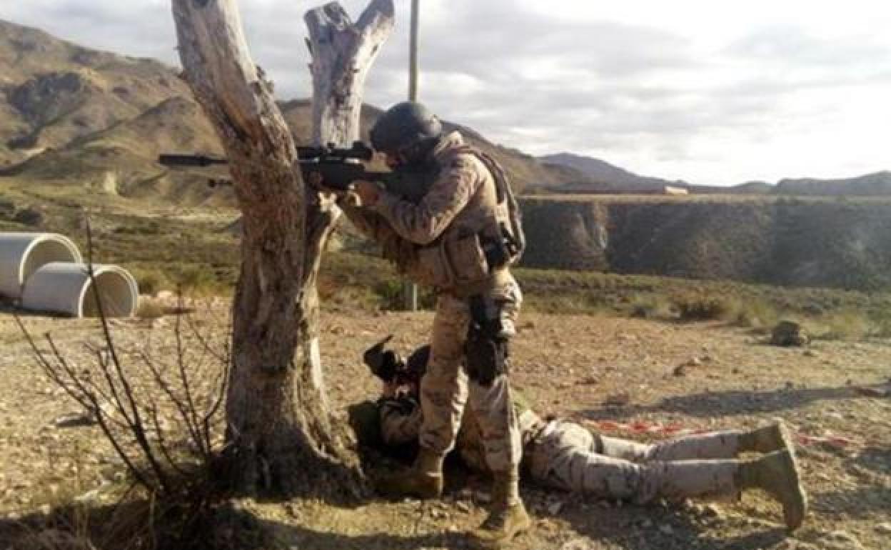 Conato de incendio en el Campo de Maniobras y Tiro de Viator