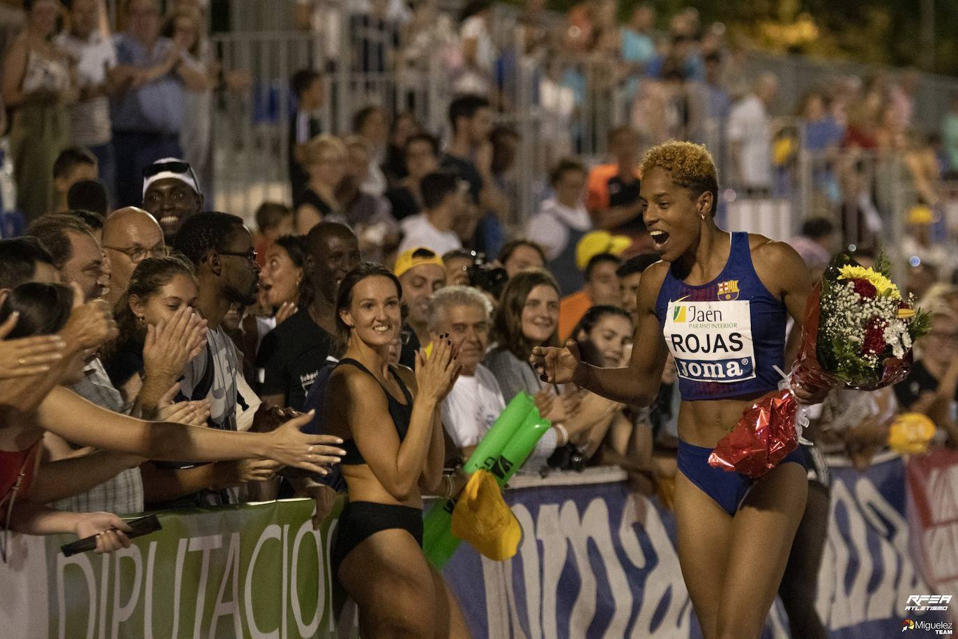 La triple saltadora, Yulimar Rojas, en la edición de 2019. 