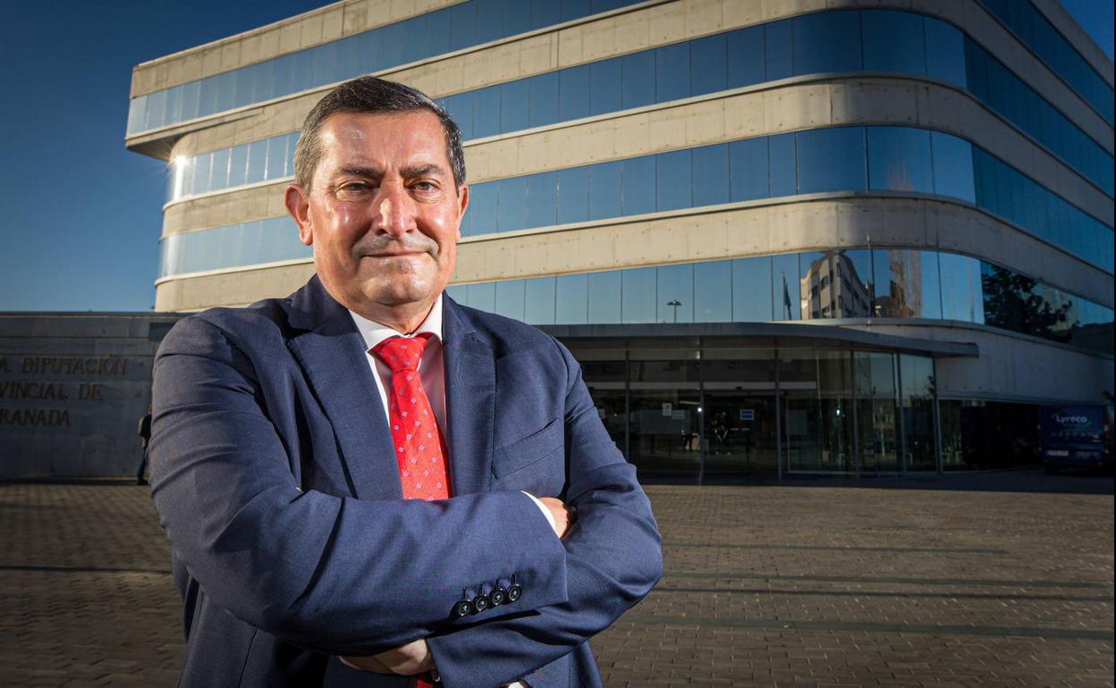 El presidente de la Diputación provincial, José Entrena. 
