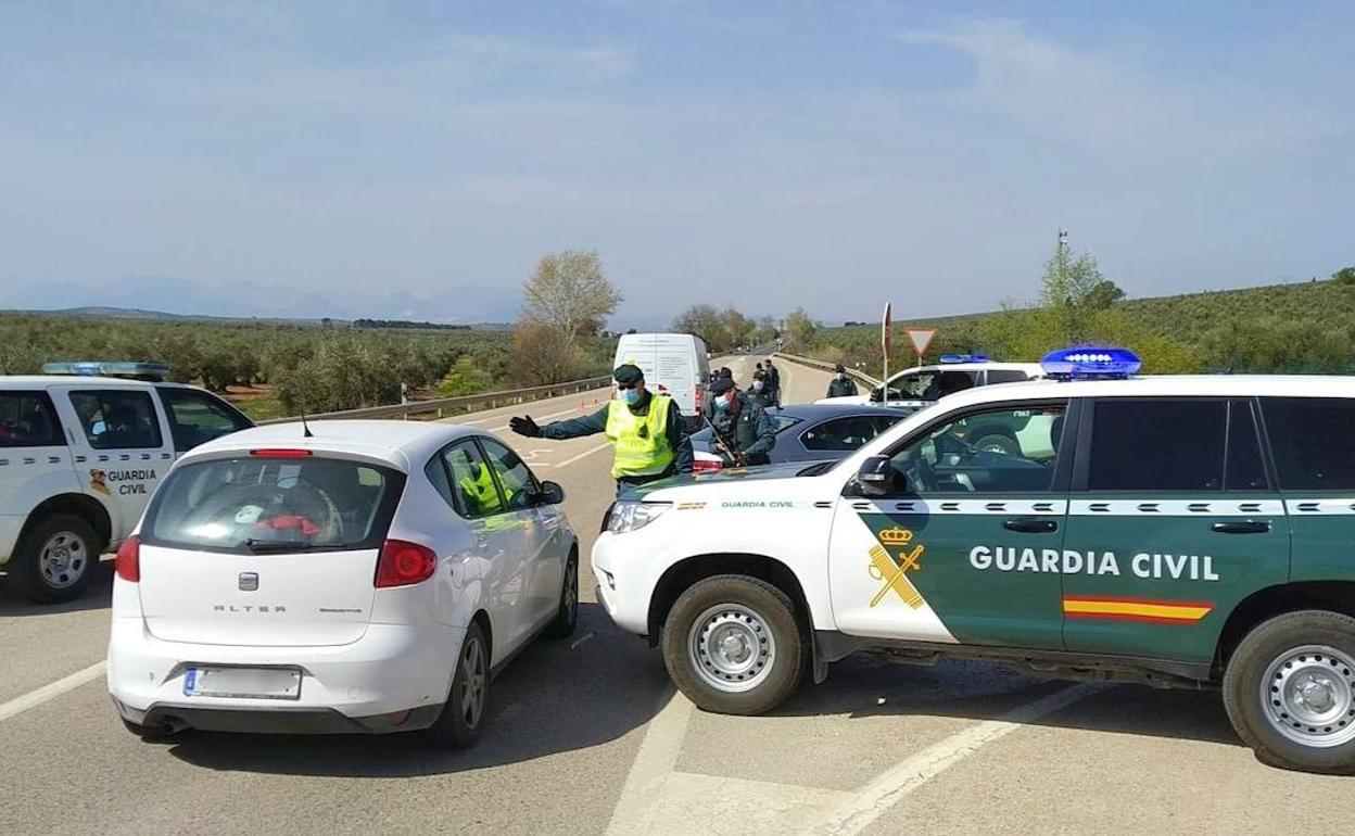 Control de la Guardia Civil. 