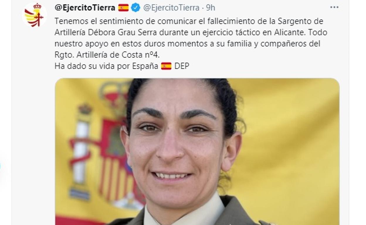 Cuenta de Twitter del Ejército de Tierra. 