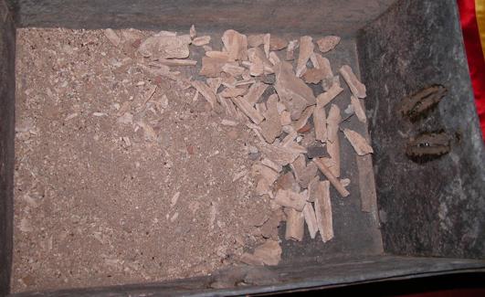 Los huesos de Cristóbal Colón, en su caja.