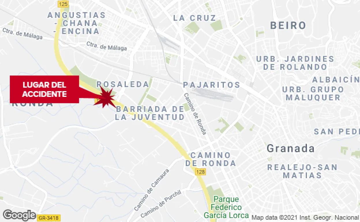 Accidente en Granada | Una colisión con varios heridos genera cinco kilómetros de atasco