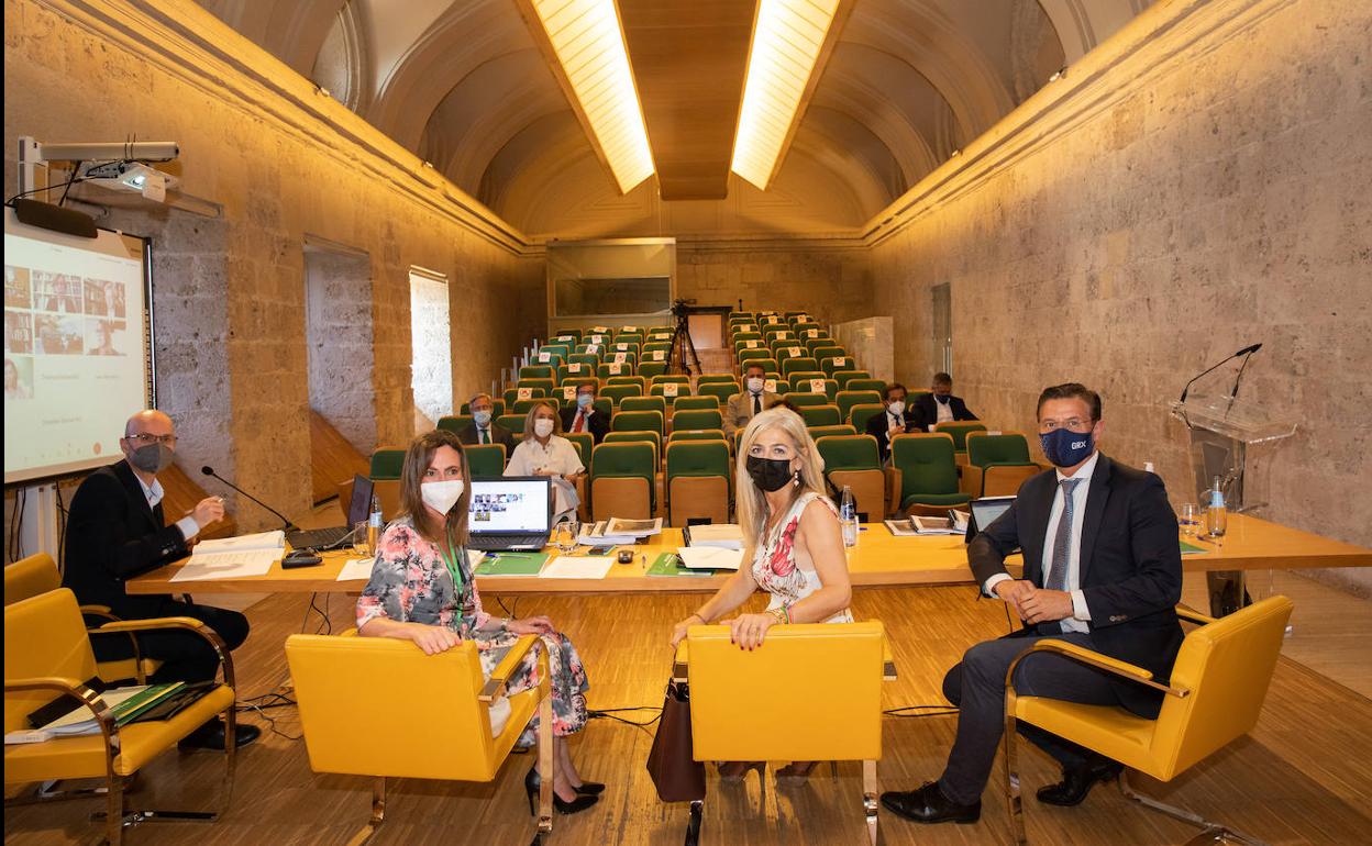 Pleno de ayer en el Carlos V. 