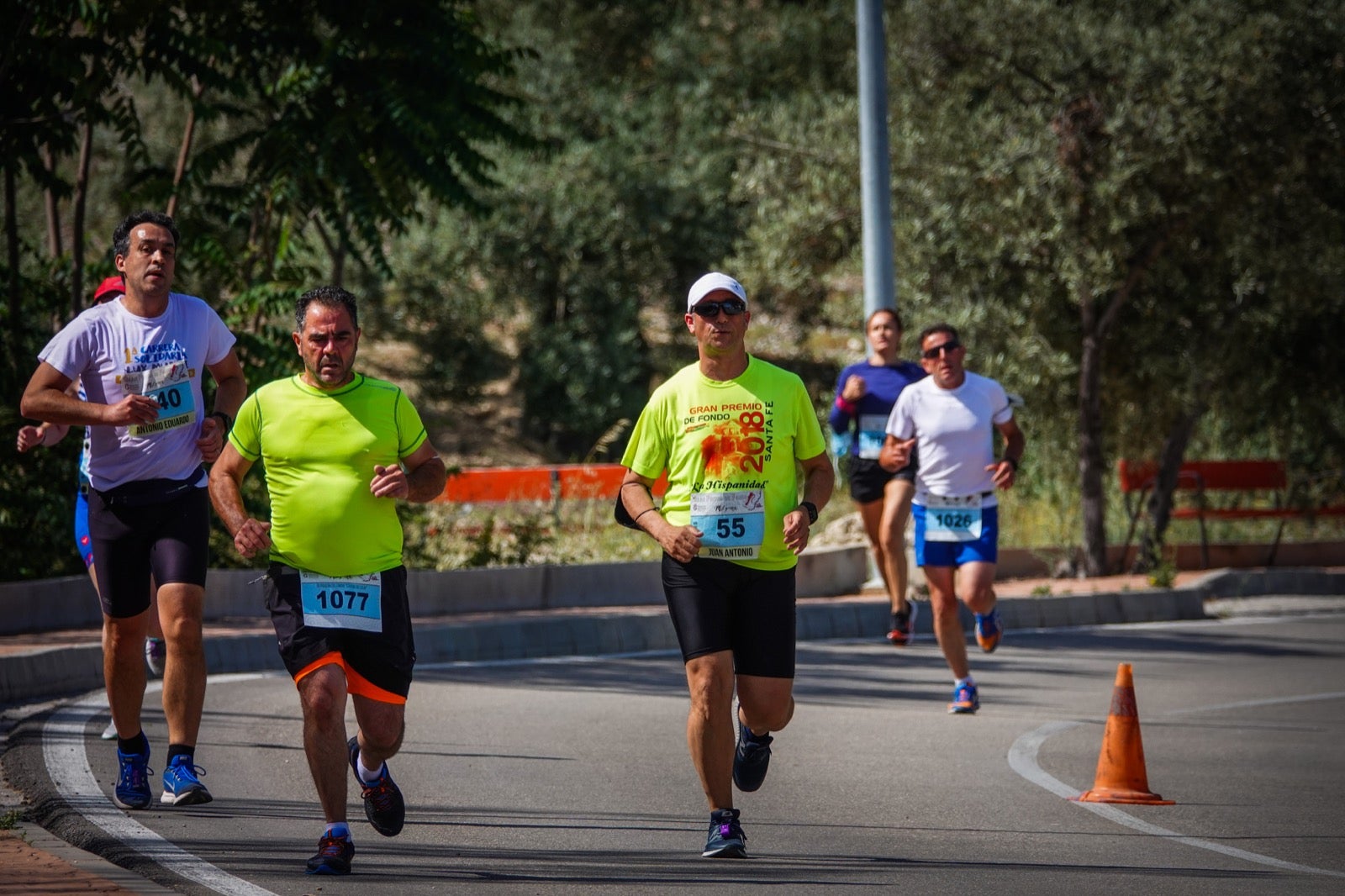 250 corredores, la mitad de ellos locales, participan en la prueba en una espectacular jornada de atletismo y un exigente recorrido por el casco urbano lojeño a lo largo de 10,5 kilómetros