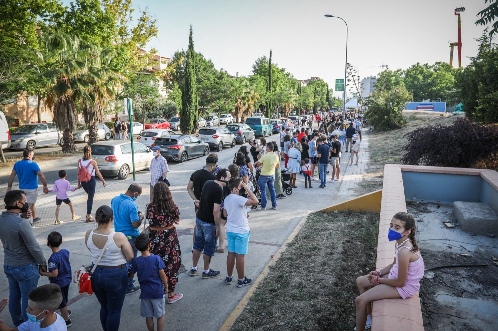 Fotos: Lleno y colas en el ferial de Granada en el Día del Corpus