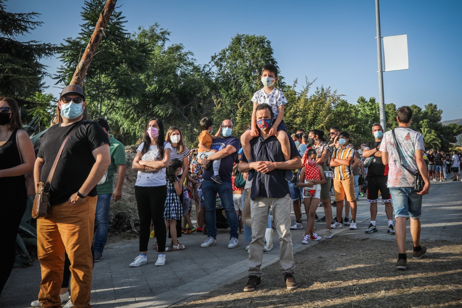 Fotos: Lleno y colas en el ferial de Granada en el Día del Corpus