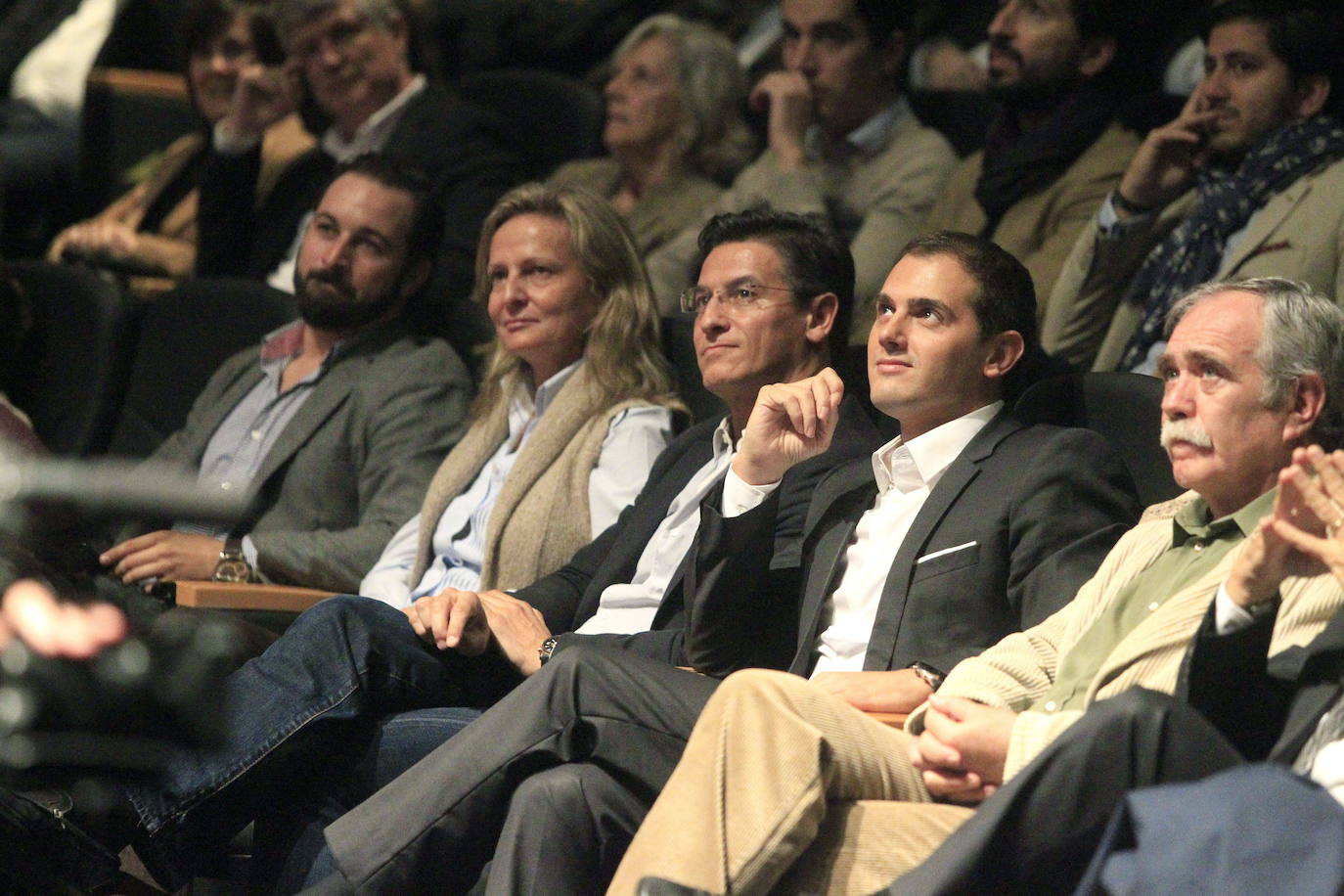 En la presentación de Movimiento Ciudadano en Madrid, en octubre de 2013, junto a Albert Rivera