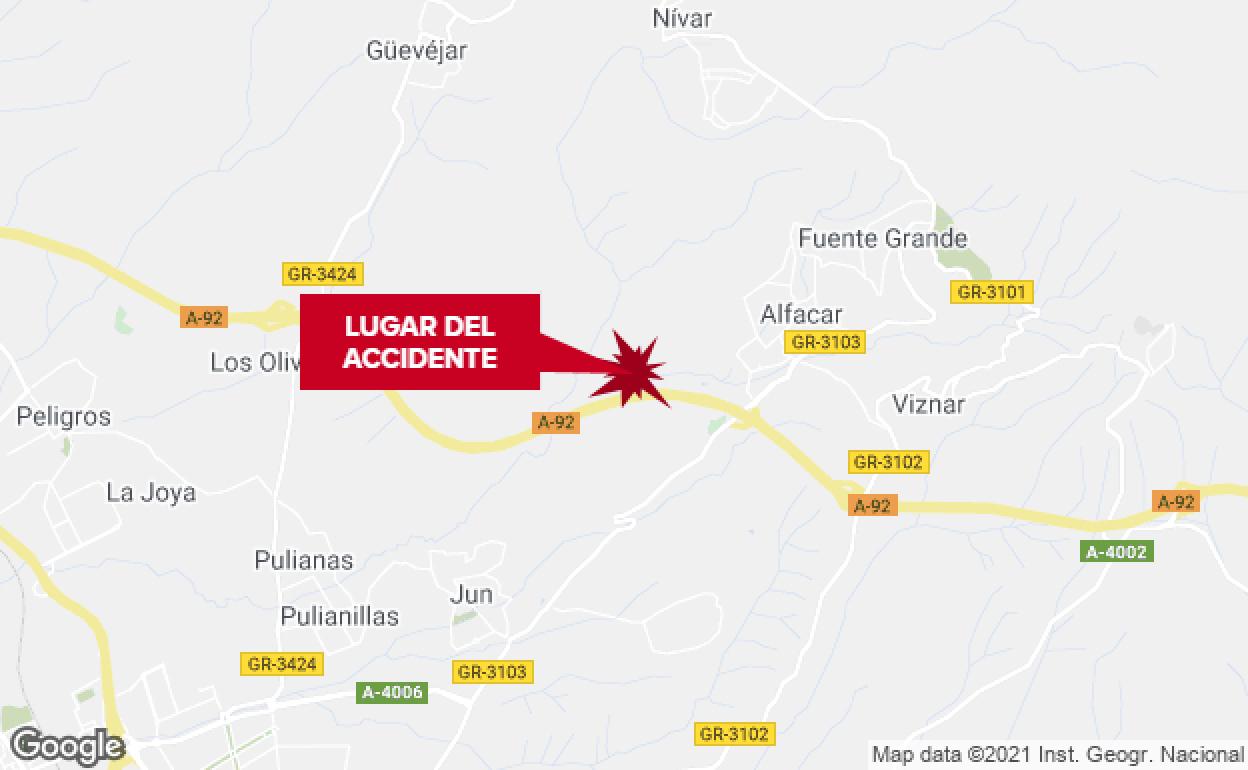 Lugar donde se ha producido el accidente mortal.