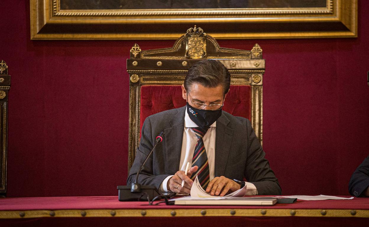 Salvador en el Salón de Plenos este martes. 