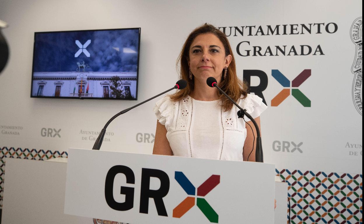 Raquel Ruz en la rueda de prensa de este jueves. 