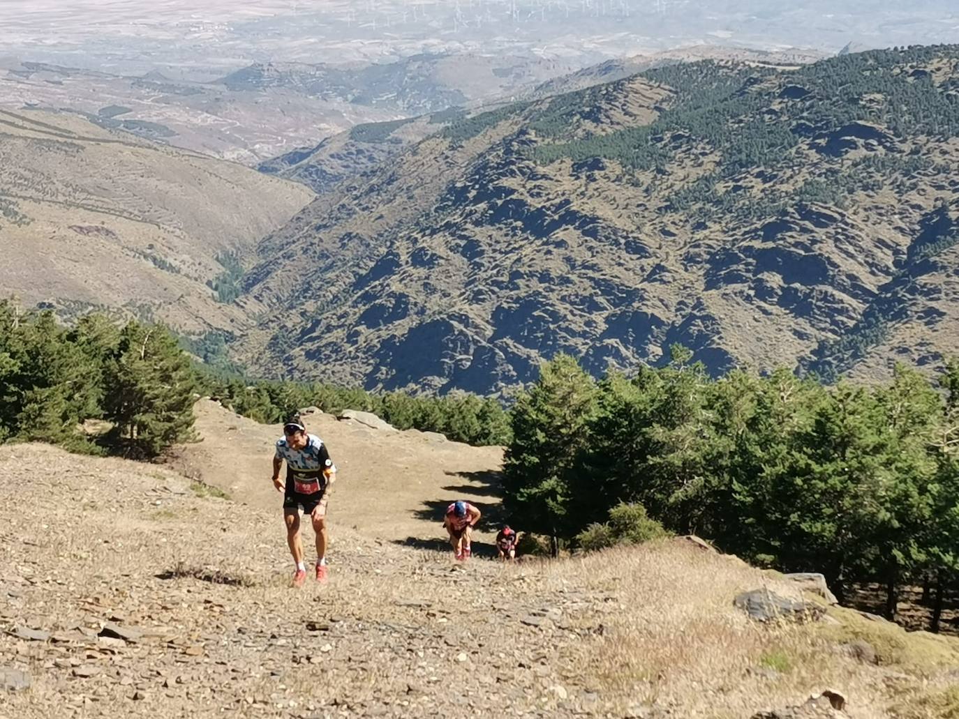 Los atletas tuvieron que hacer un gran esfuerzo en el cortafuegos. 