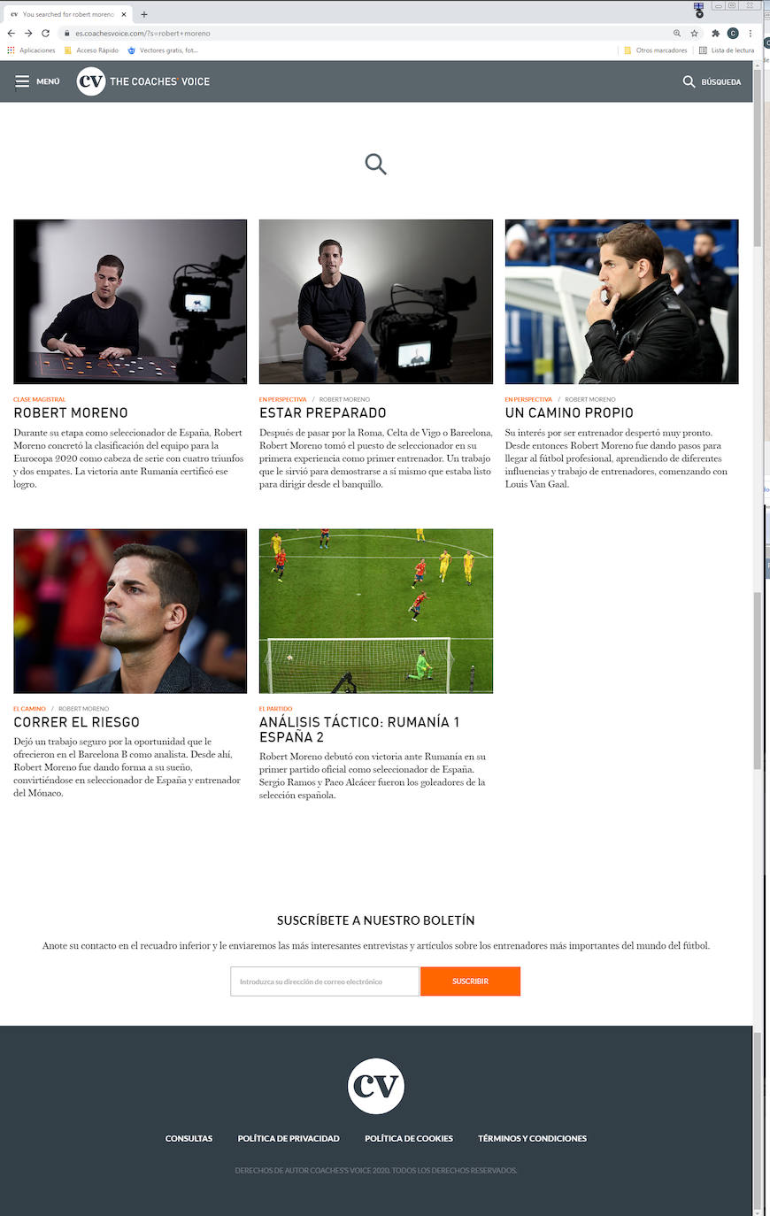 Algunos de los contenidos en 'The Coaches' Voice', donde diseccionó a su Selección. 