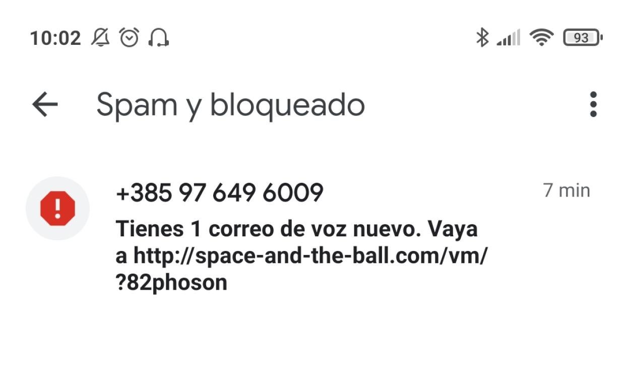 Alerta por el SMS 'space and the ball' que pretende robar los datos bancarios