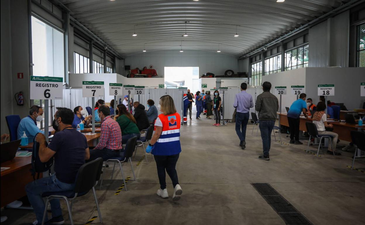 Vacunación en Parque Norte. 