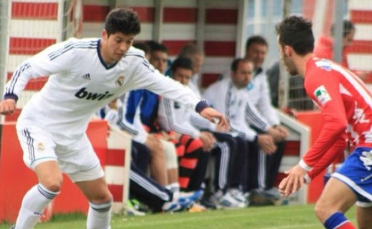 Barril, en su etapa en el RealMadridCastilla.