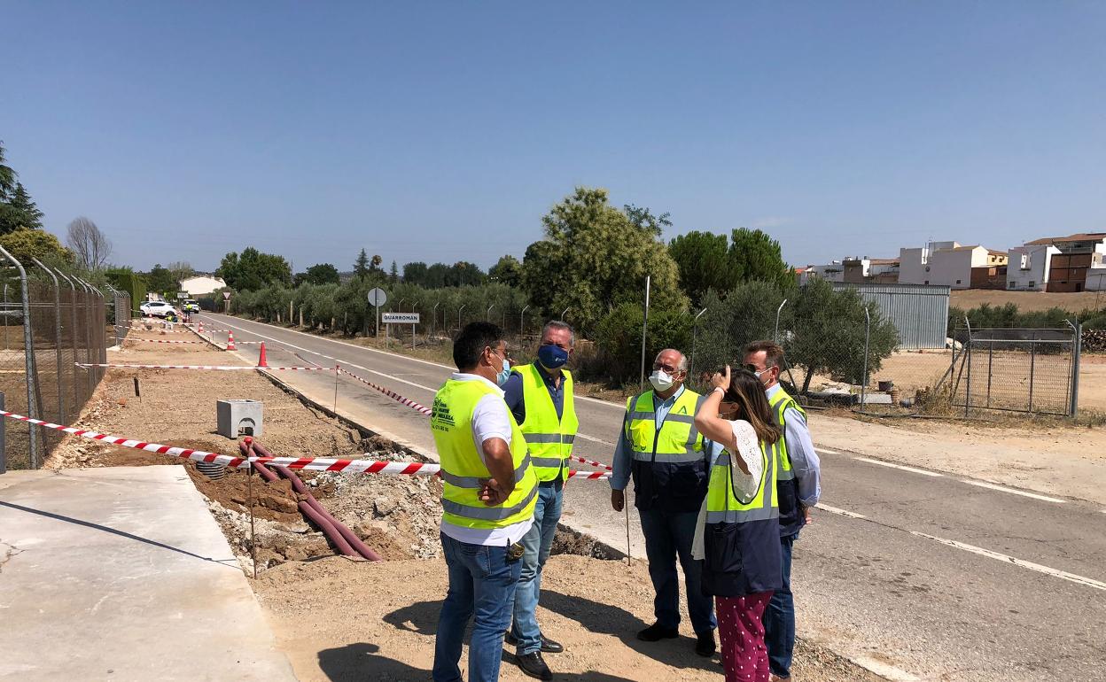 El delegado de Fomento, Jesús Estrella, visitó las obras.