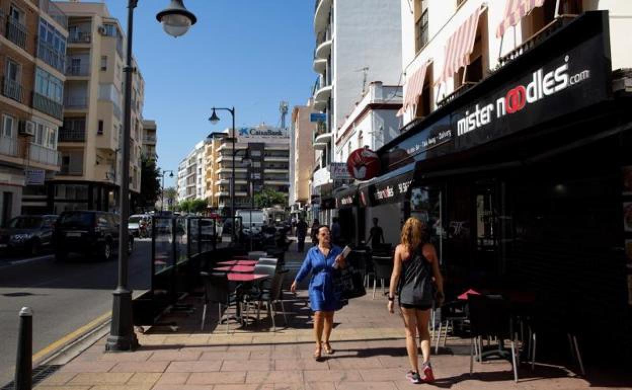 Una calle de Estepona.