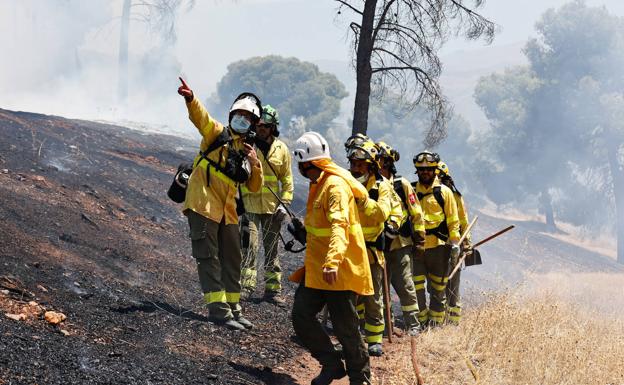 Incendio en el Llano de la Perdiz.