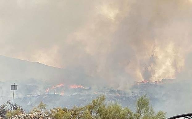 Incendio en Güéjar Sierra. 