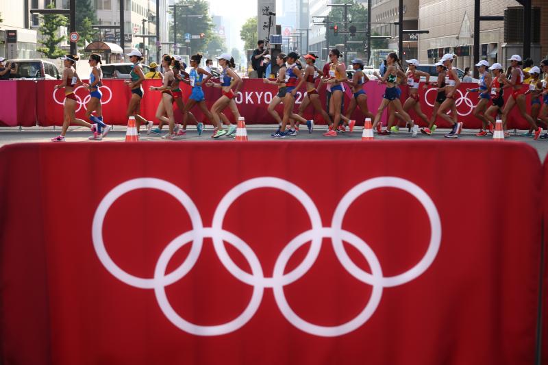 La granadina compitiendo en la prueba de los 20 kilómetros marcha de los Juegos Olímpicos