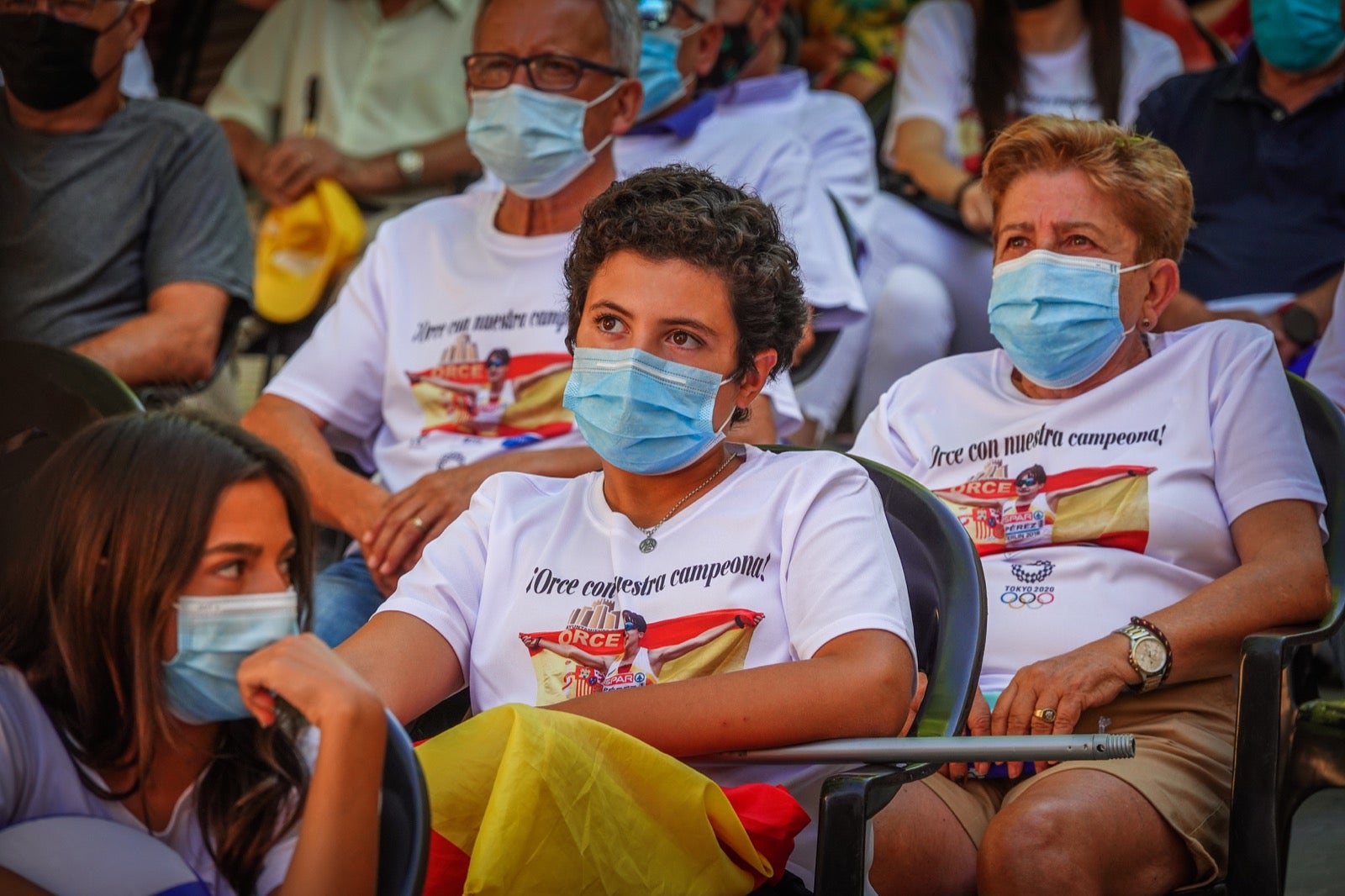 El pueblo natal de la marchadora, orgulloso de su paisana