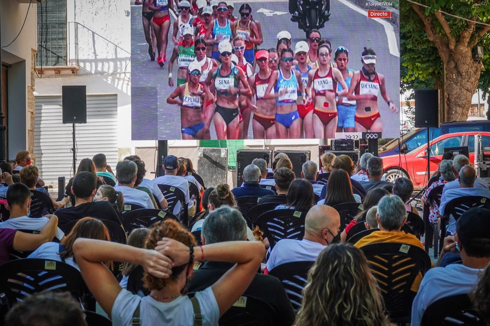 El pueblo natal de la marchadora, orgulloso de su paisana