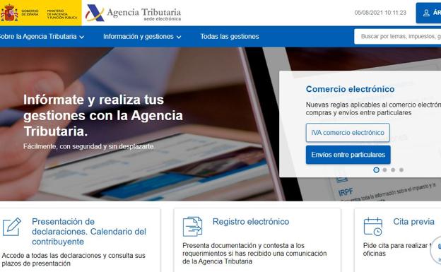 La Agencia Tributaria cambia su web: así es la nueva sede electrónica