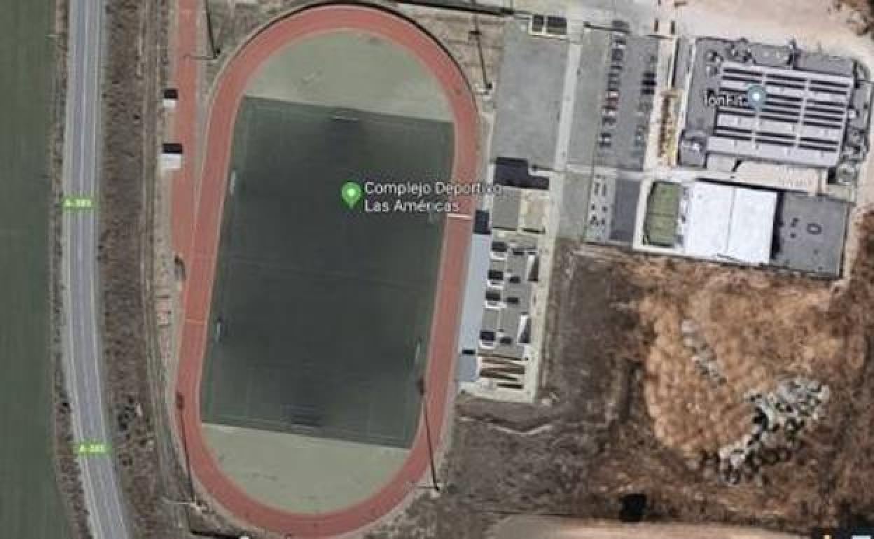 Vista aérea del complejo Las Américas. 