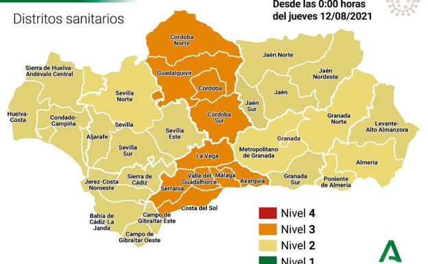 La comunidad permanece dividida entre los niveles 2 y 3 de alerta sanitaria. 