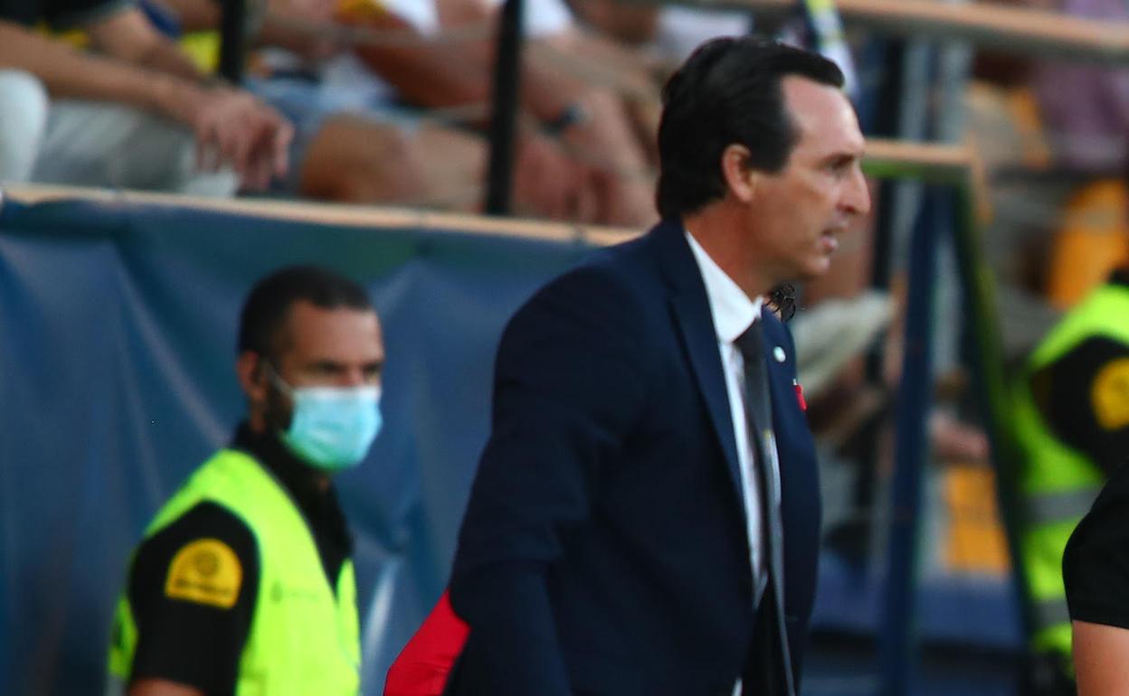 Unai Emery, durante el partido. 